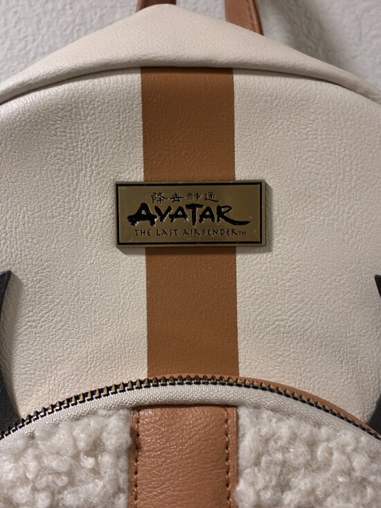 BIOWORLD AVATAR APPA The Last Airbender Backpack Faux Leather Cream/Tan NEW main image 12